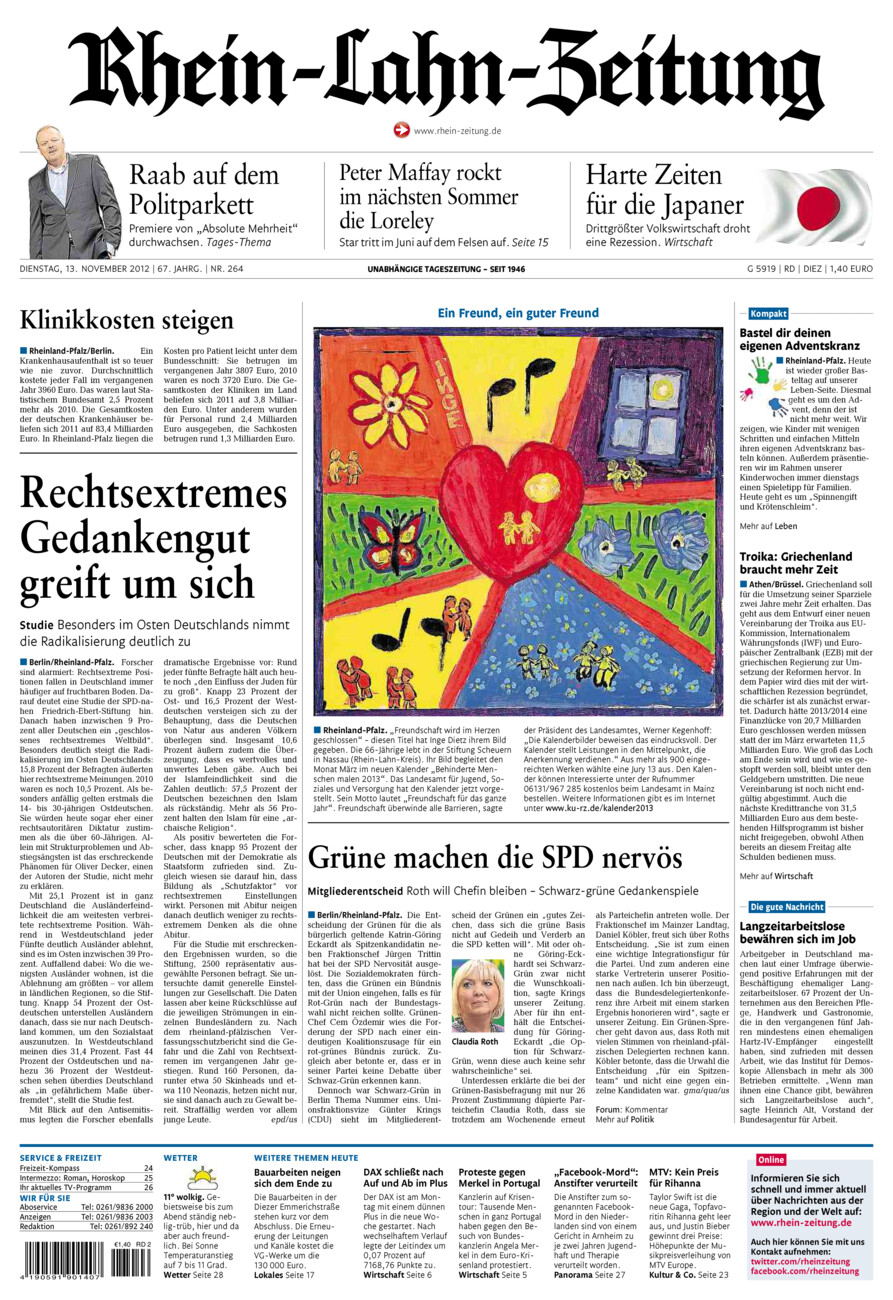 Rhein-Lahn-Zeitung Diez (Archiv) vom Dienstag, 13.11.2012