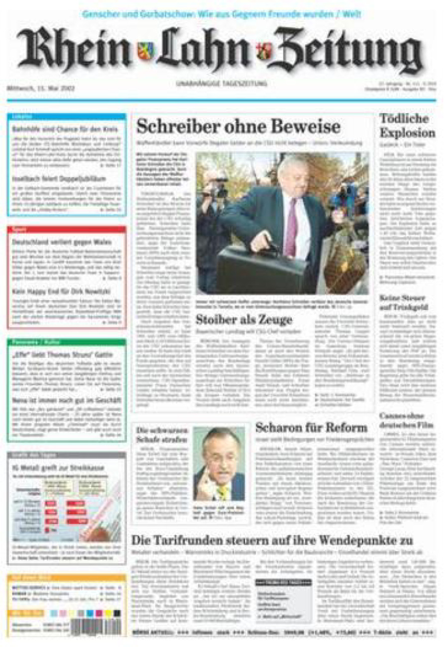 Rhein-Lahn-Zeitung Diez (Archiv) vom Mittwoch, 15.05.2002