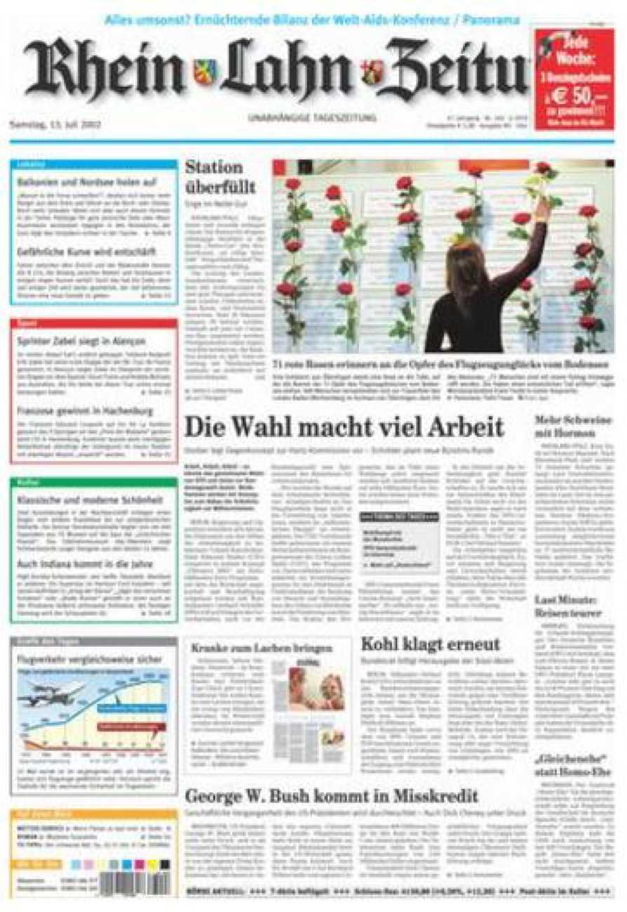 Rhein-Lahn-Zeitung Diez (Archiv) vom Samstag, 13.07.2002
