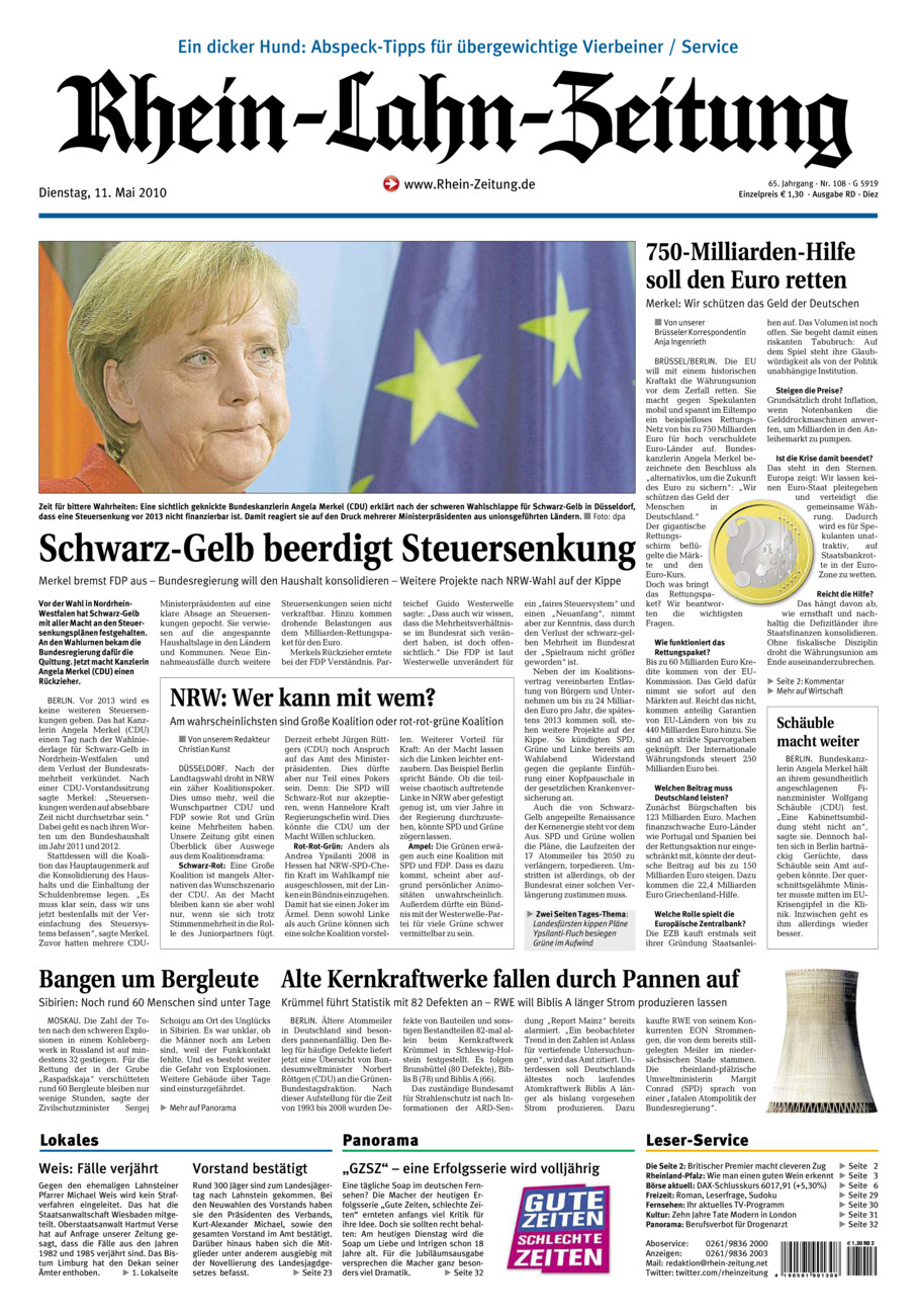 Rhein-Lahn-Zeitung Diez (Archiv) vom Dienstag, 11.05.2010