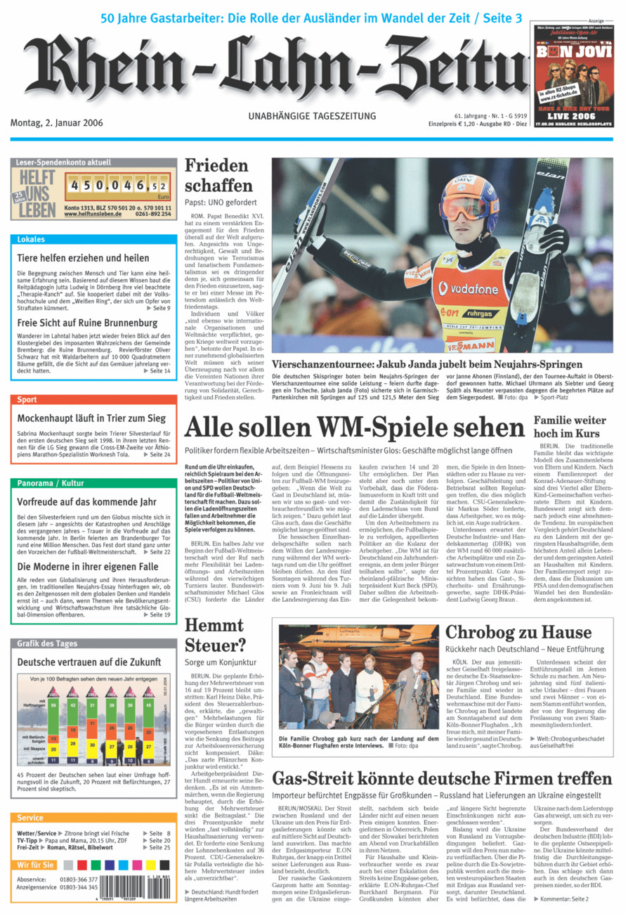 Rhein-Lahn-Zeitung Diez (Archiv) vom Montag, 02.01.2006