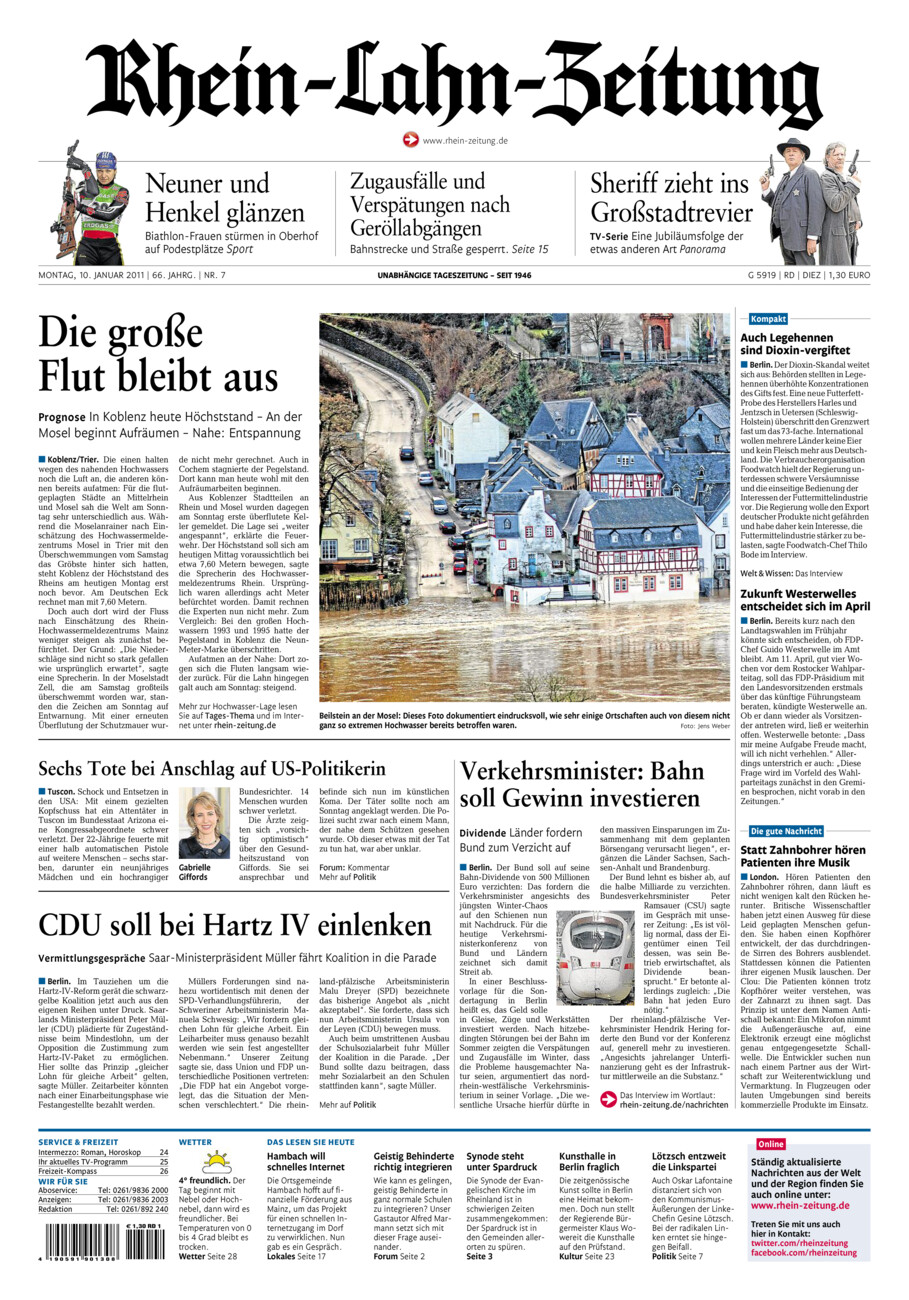 Rhein-Lahn-Zeitung Diez (Archiv) vom Montag, 10.01.2011