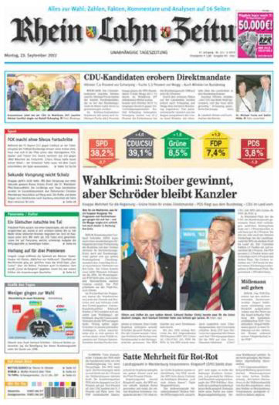Rhein-Lahn-Zeitung Diez (Archiv) vom Montag, 23.09.2002