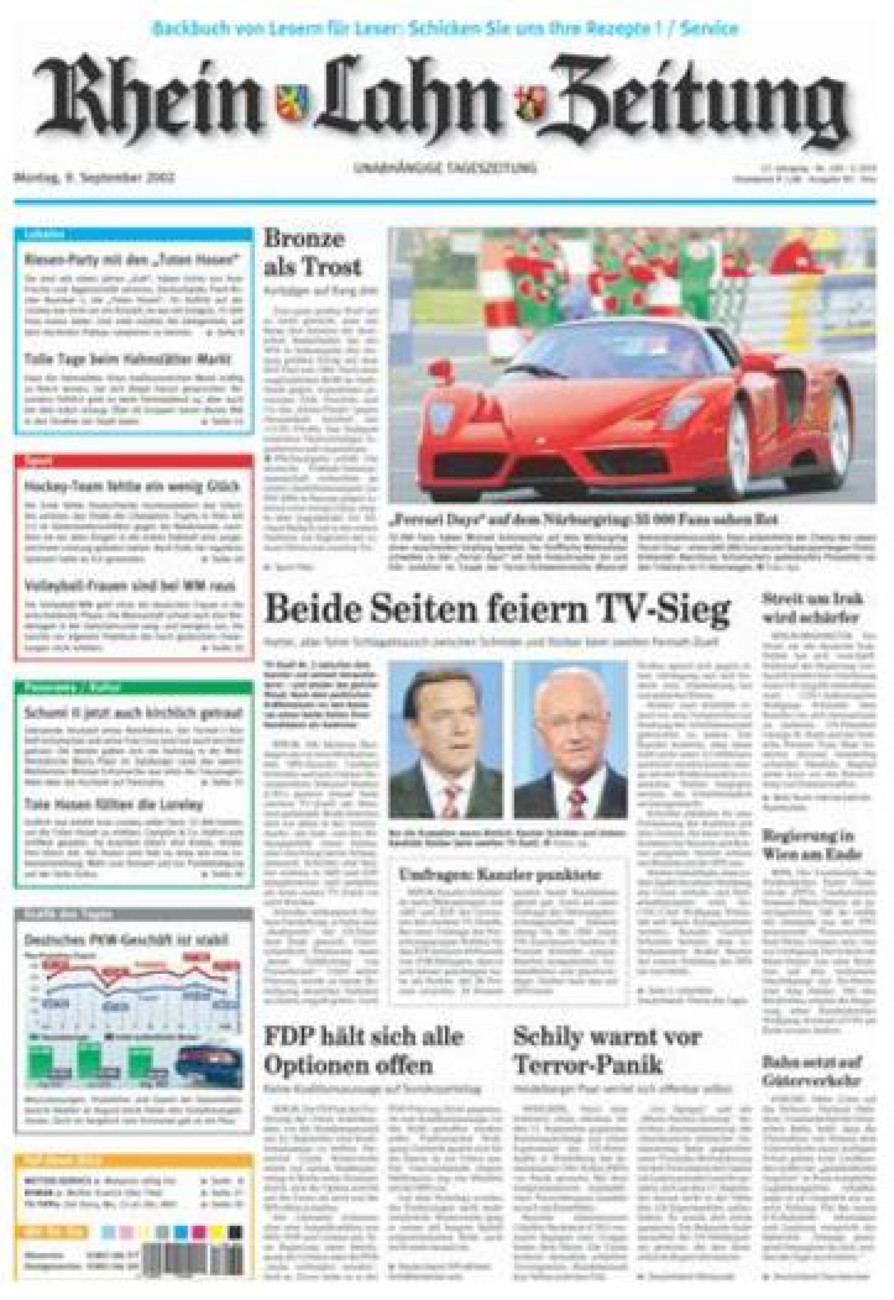 Rhein-Lahn-Zeitung Diez (Archiv) vom Montag, 09.09.2002
