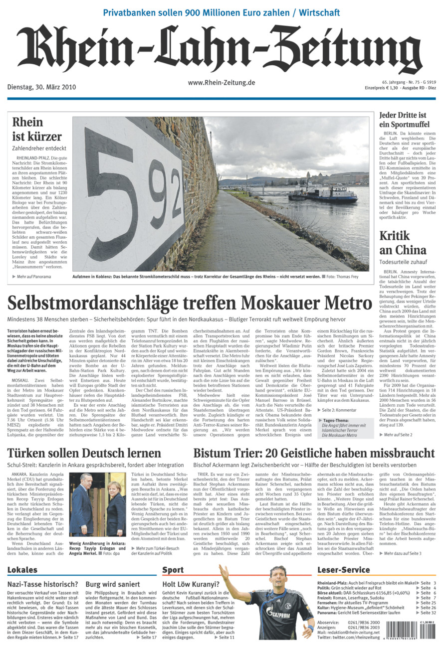 Rhein-Lahn-Zeitung Diez (Archiv) vom Dienstag, 30.03.2010