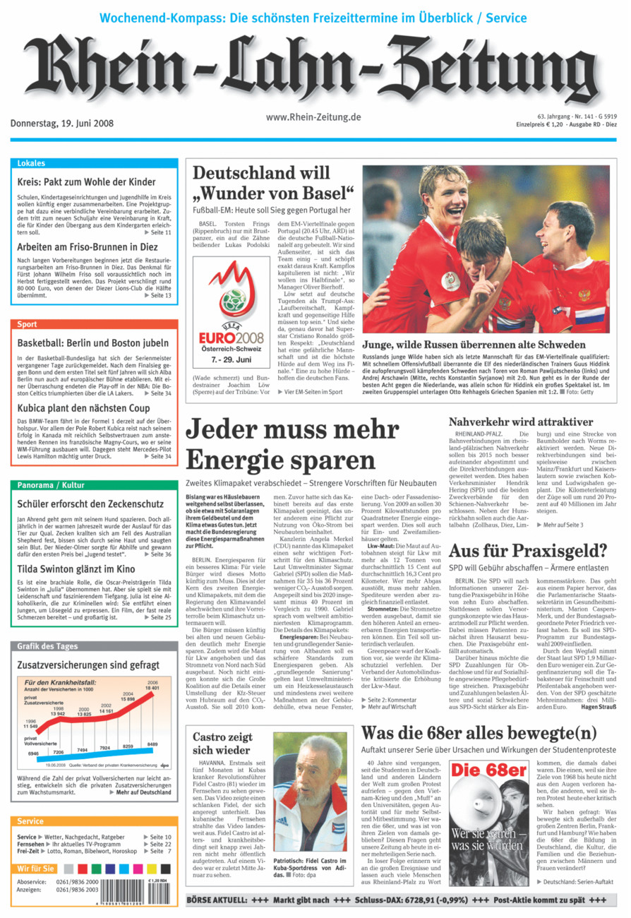 Rhein-Lahn-Zeitung Diez (Archiv) vom Donnerstag, 19.06.2008