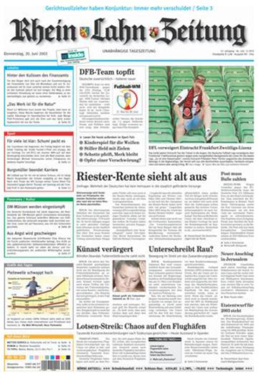 Rhein-Lahn-Zeitung Diez (Archiv) vom Donnerstag, 20.06.2002