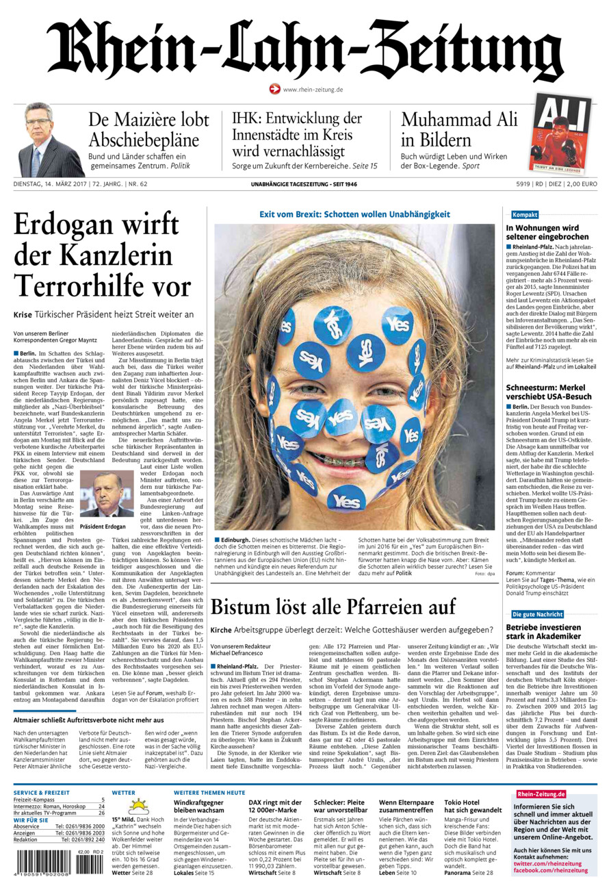 Rhein-Lahn-Zeitung Diez (Archiv) vom Dienstag, 14.03.2017