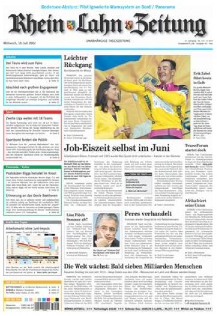 Rhein-Lahn-Zeitung Diez (Archiv) vom Mittwoch, 10.07.2002