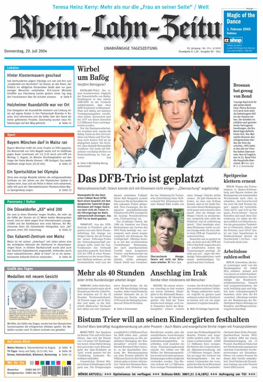 Rhein-Lahn-Zeitung Diez (Archiv) vom Donnerstag, 29.07.2004