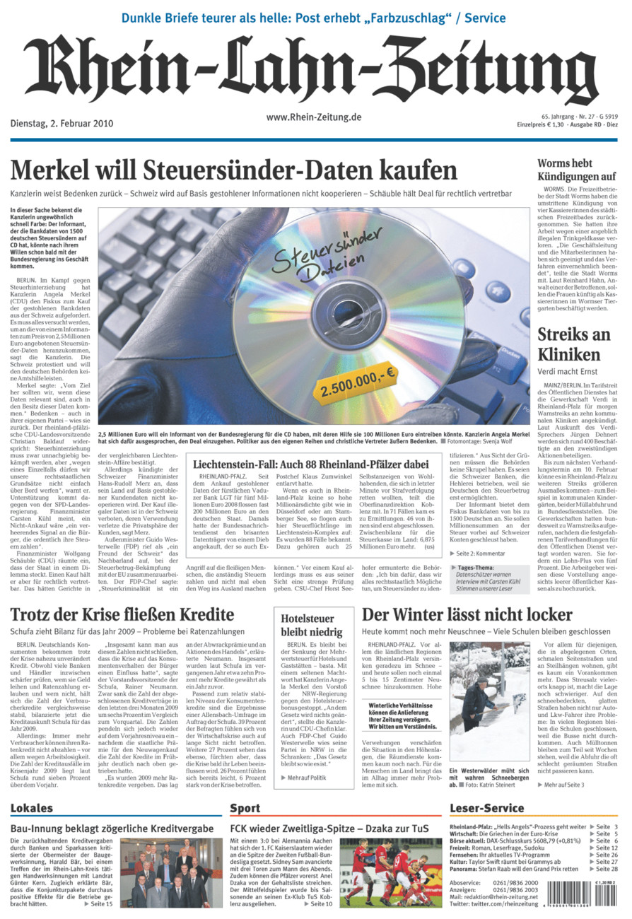 Rhein-Lahn-Zeitung Diez (Archiv) vom Dienstag, 02.02.2010