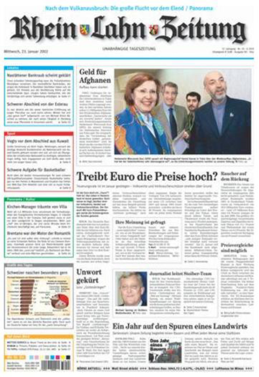 Rhein-Lahn-Zeitung Diez (Archiv) vom Mittwoch, 23.01.2002