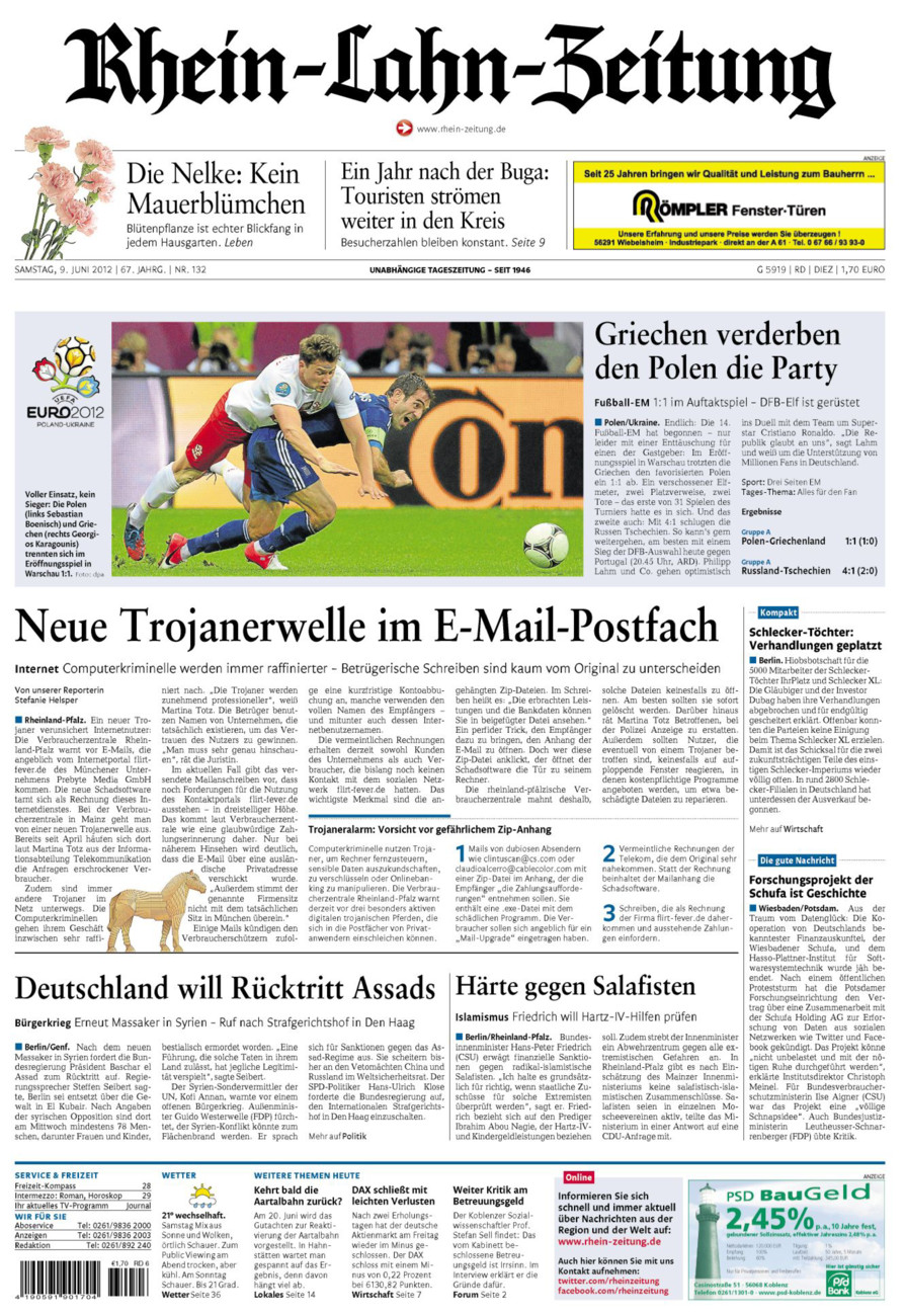 Rhein-Lahn-Zeitung Diez (Archiv) vom Samstag, 09.06.2012