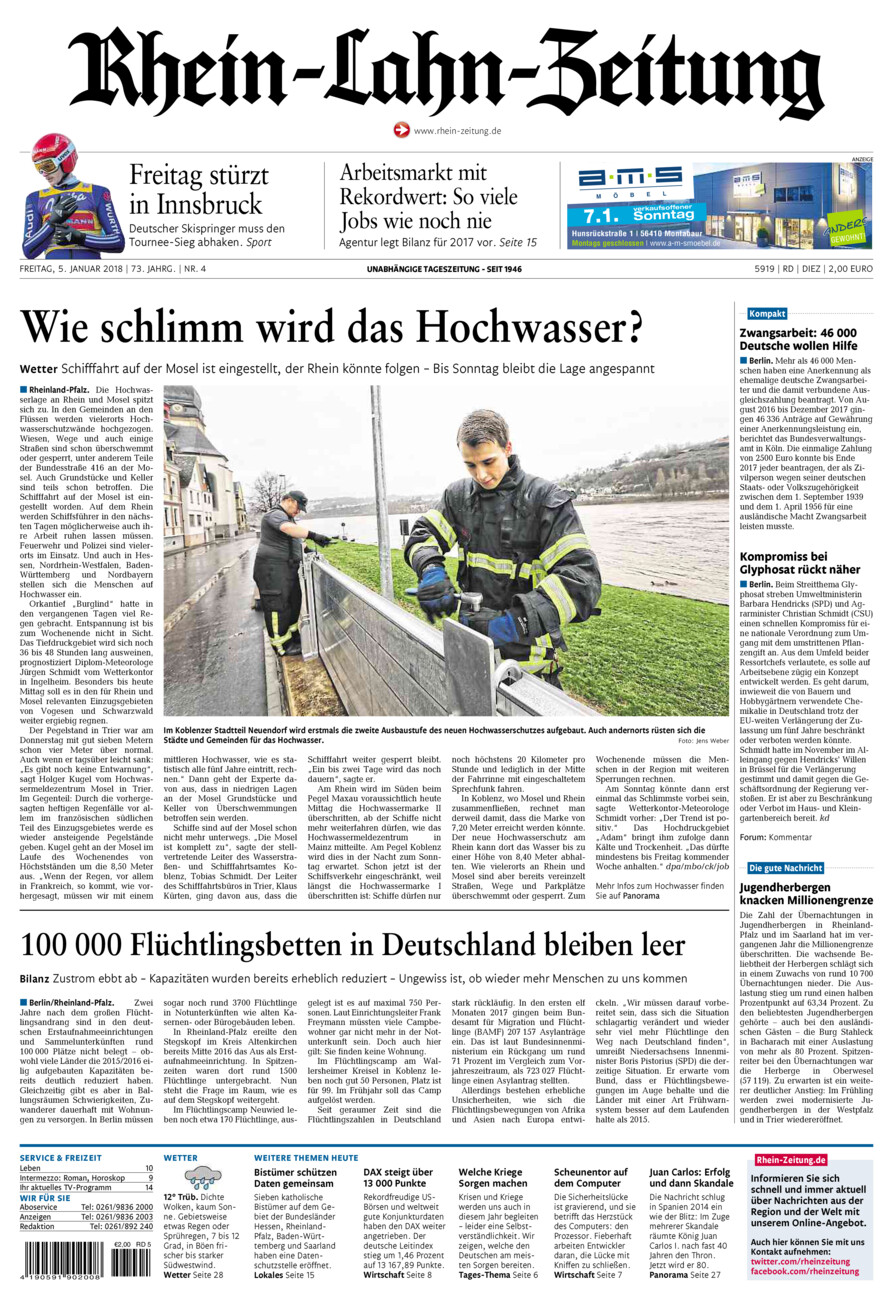 Rhein-Lahn-Zeitung Diez (Archiv) vom Freitag, 05.01.2018