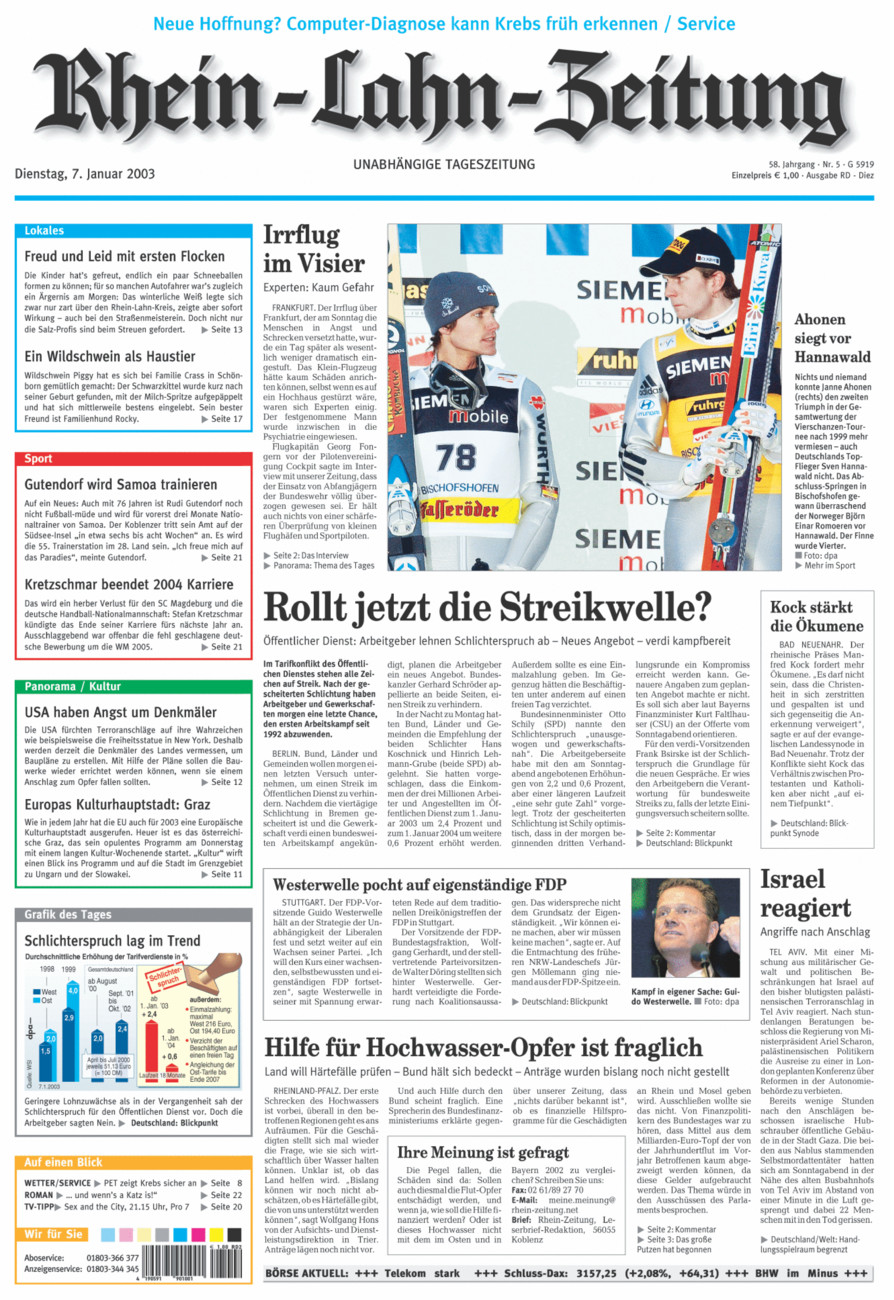 Rhein-Lahn-Zeitung Diez (Archiv) vom Dienstag, 07.01.2003