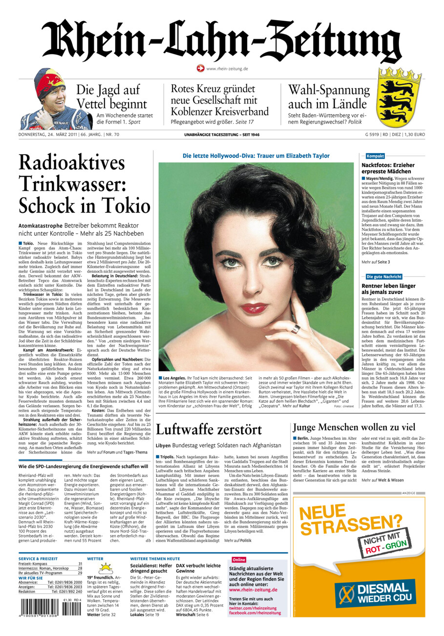 Rhein-Lahn-Zeitung Diez (Archiv) vom Donnerstag, 24.03.2011