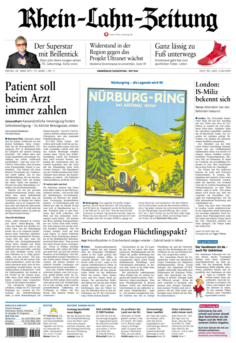 Rhein-Lahn-Zeitung Diez (Archiv) vom Freitag, 24.03.2017