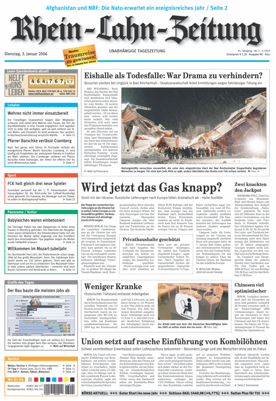 Rhein-Lahn-Zeitung Diez (Archiv) vom Dienstag, 03.01.2006