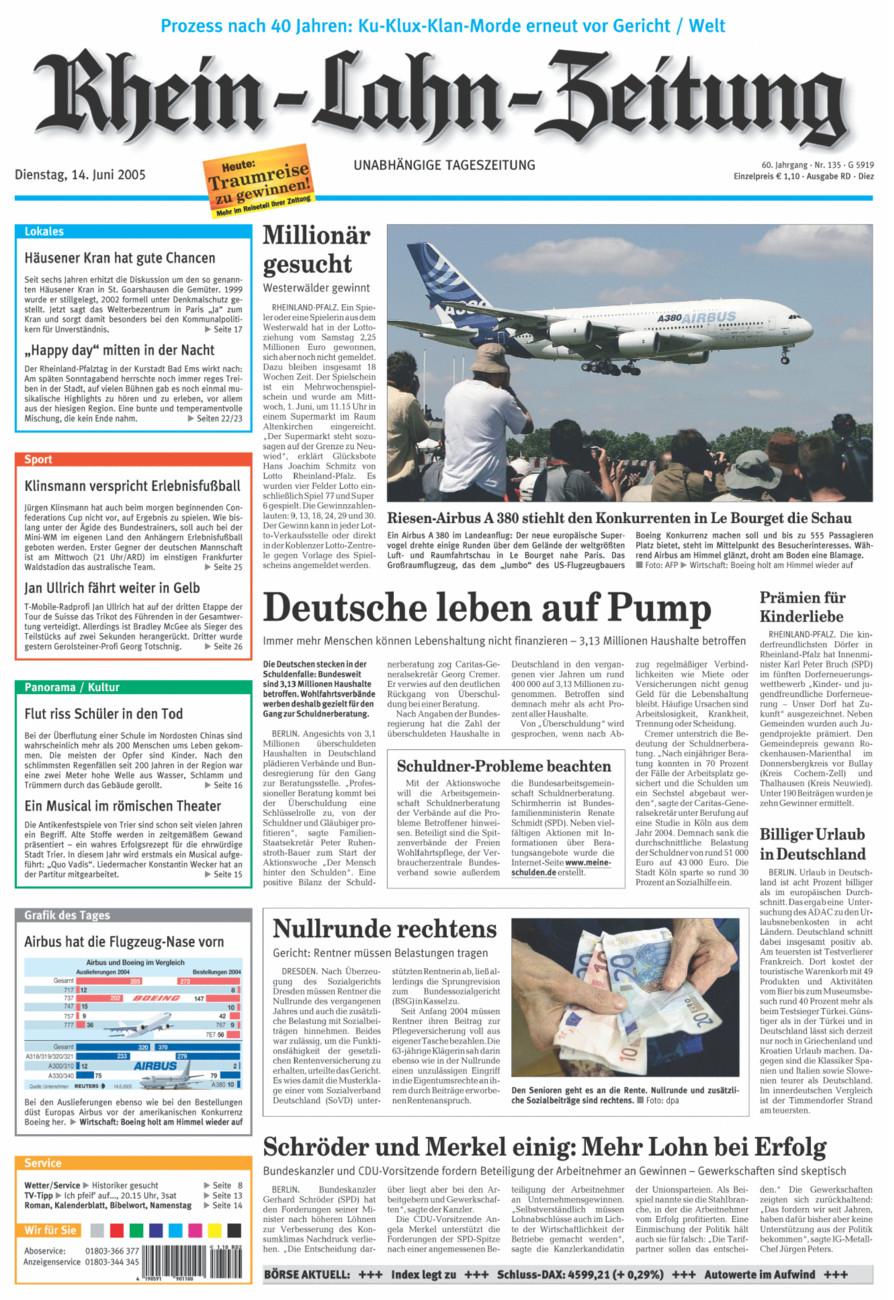 Rhein-Lahn-Zeitung Diez (Archiv) vom Dienstag, 14.06.2005