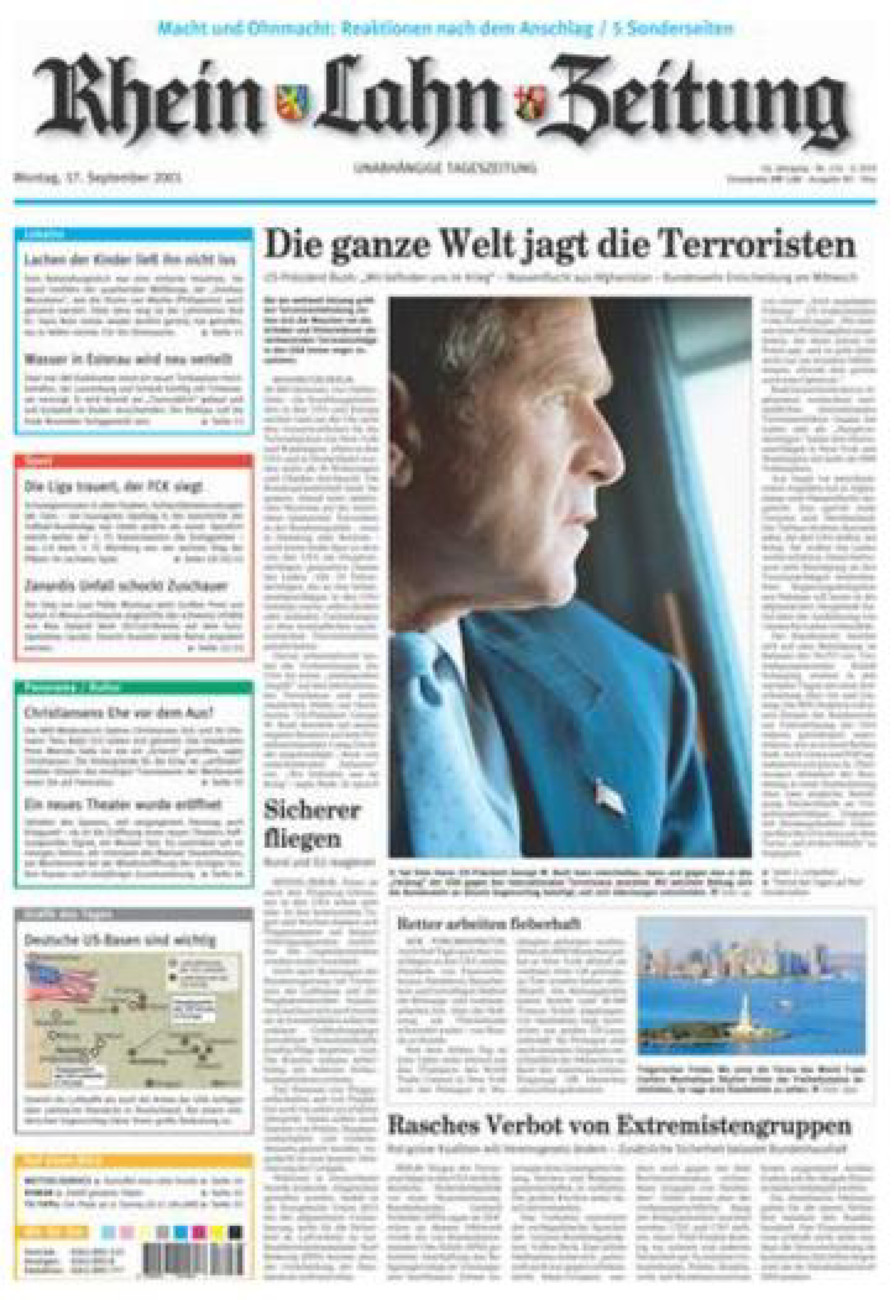 Rhein-Lahn-Zeitung Diez (Archiv) vom Montag, 17.09.2001