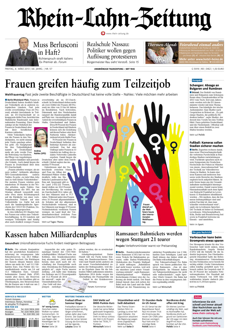 Rhein-Lahn-Zeitung Diez (Archiv) vom Freitag, 08.03.2013