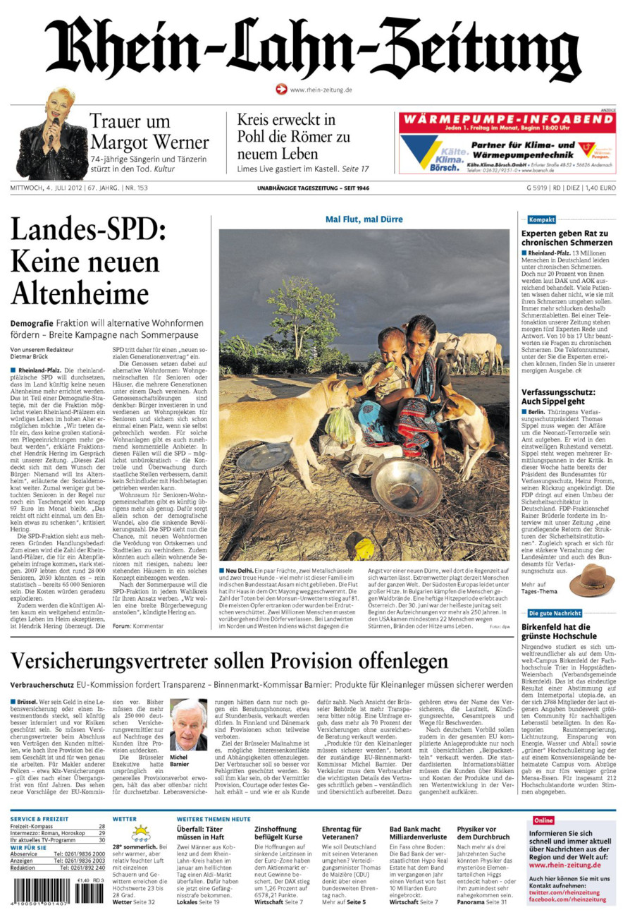 Rhein-Lahn-Zeitung Diez (Archiv) vom Mittwoch, 04.07.2012