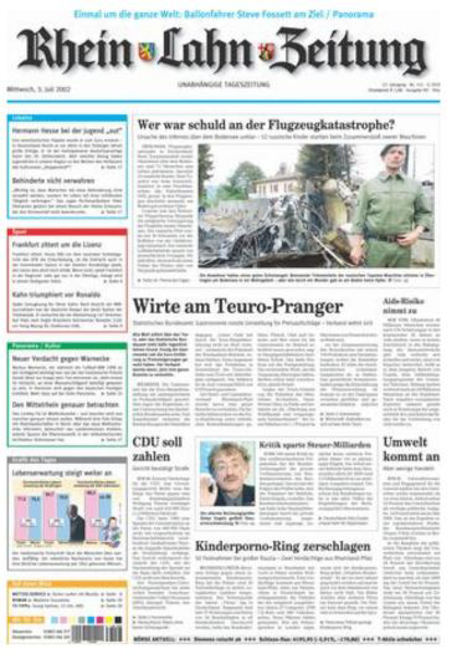 Rhein-Lahn-Zeitung Diez (Archiv) vom Mittwoch, 03.07.2002