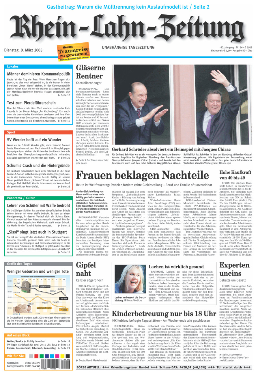 Rhein-Lahn-Zeitung Diez (Archiv) vom Dienstag, 08.03.2005