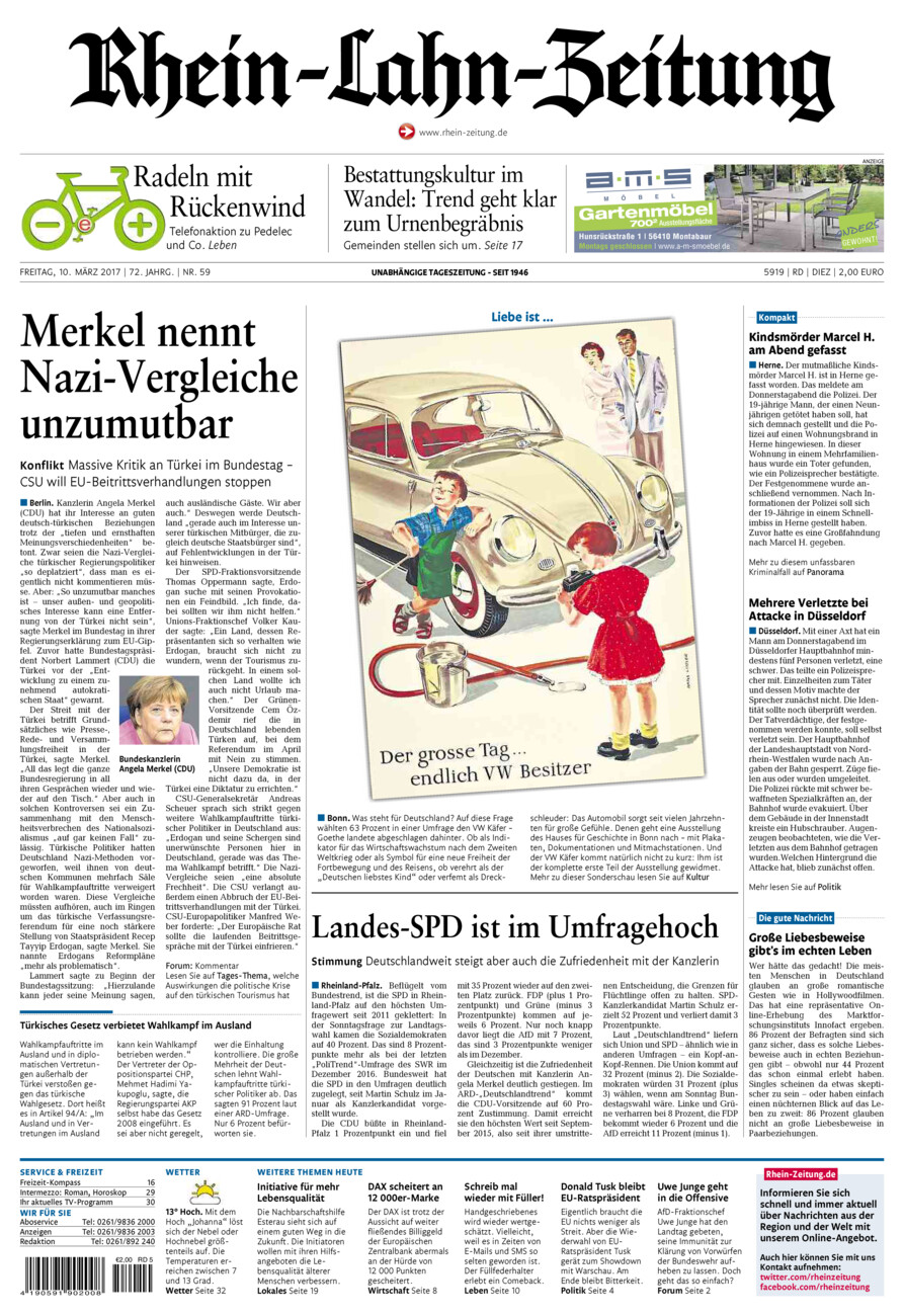 Rhein-Lahn-Zeitung Diez (Archiv) vom Freitag, 10.03.2017