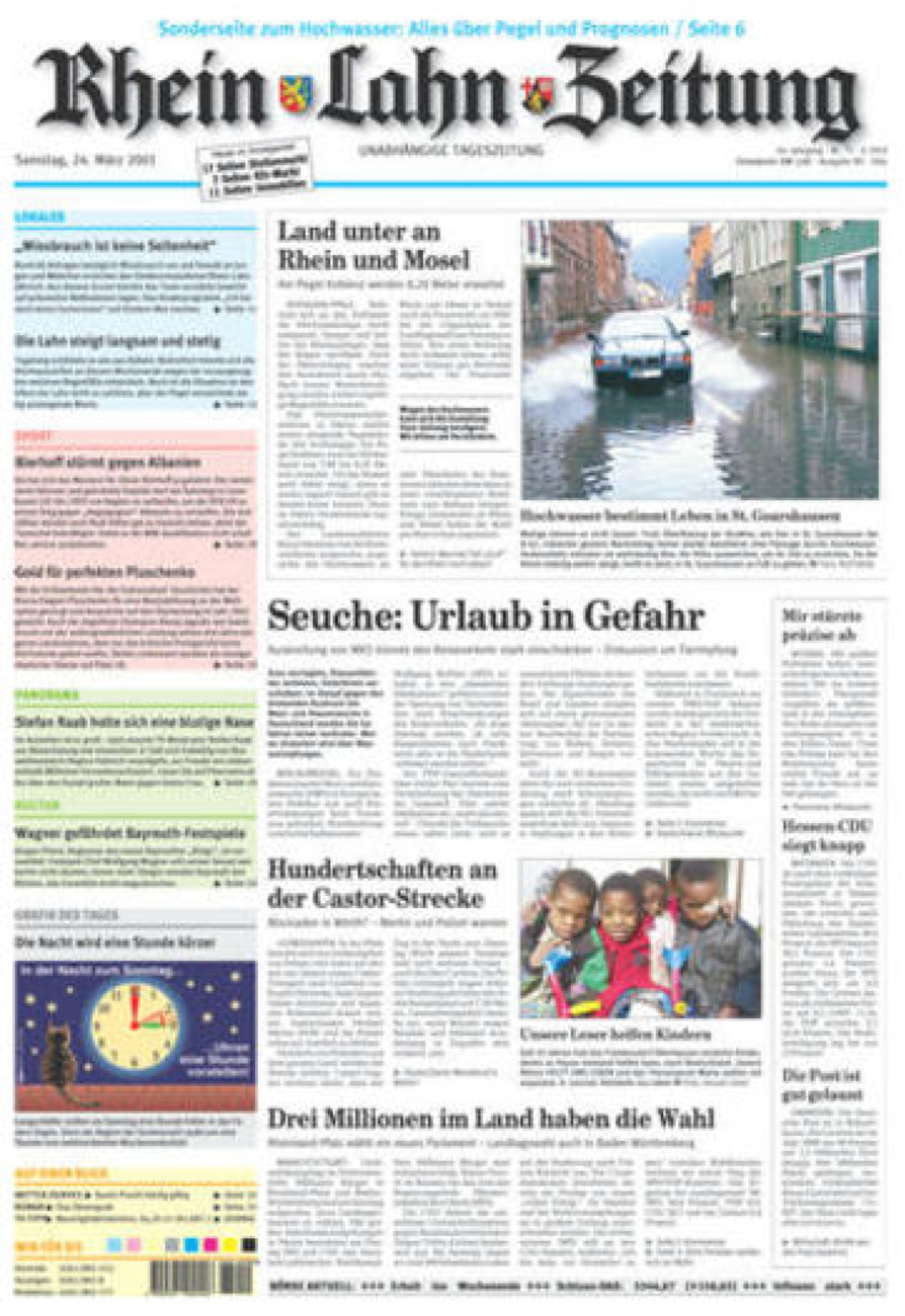 Rhein-Lahn-Zeitung Diez (Archiv) vom Samstag, 24.03.2001