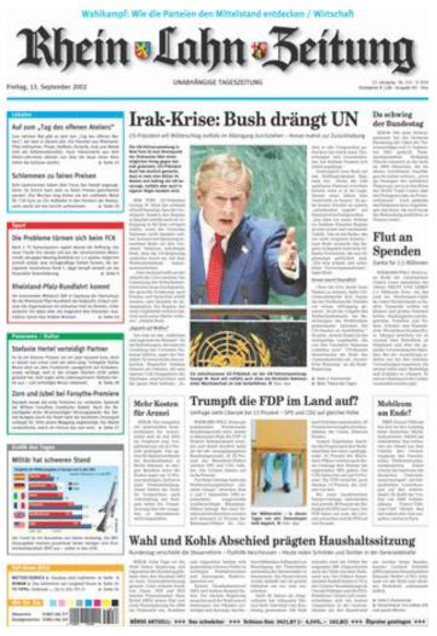 Rhein-Lahn-Zeitung Diez (Archiv) vom Freitag, 13.09.2002