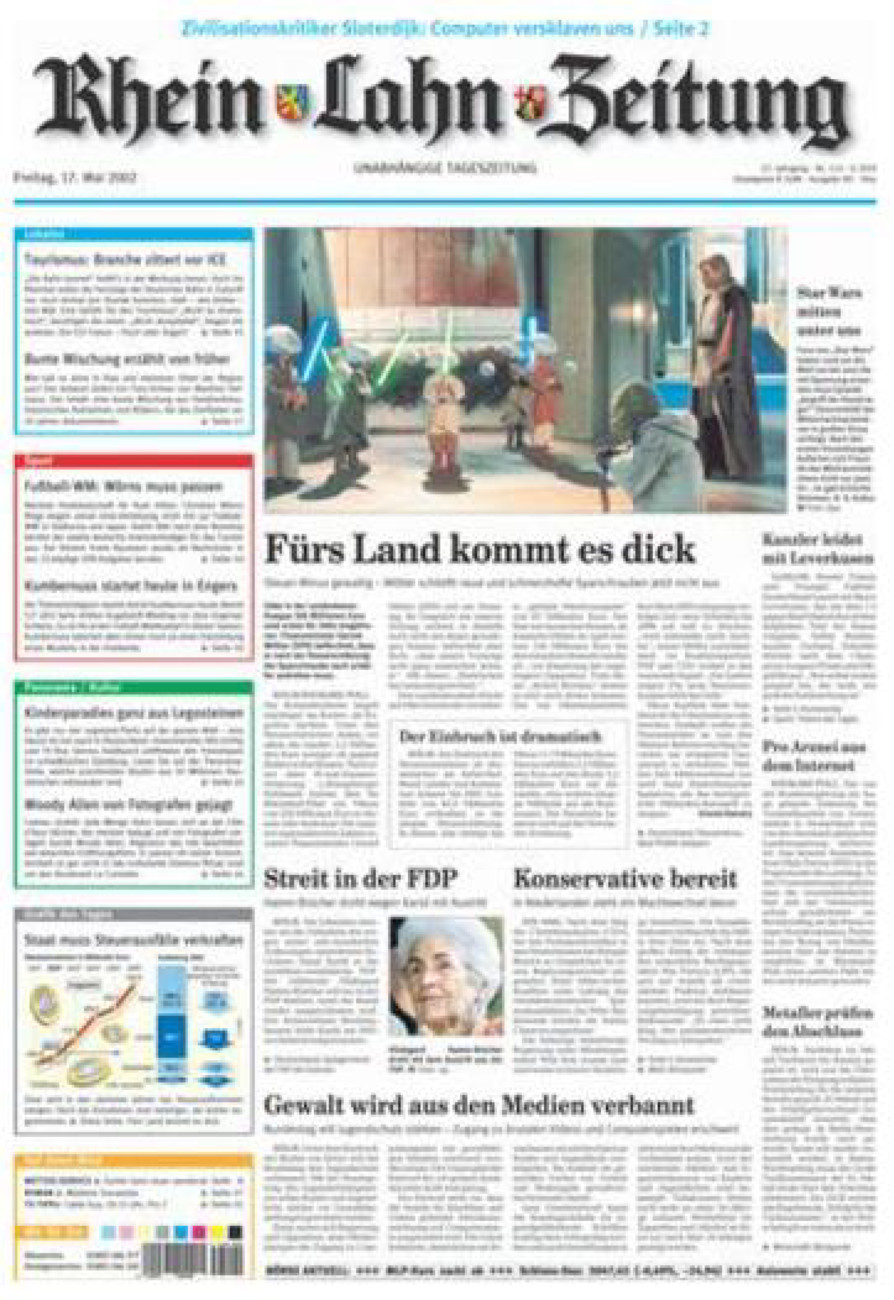 Rhein-Lahn-Zeitung Diez (Archiv) vom Freitag, 17.05.2002