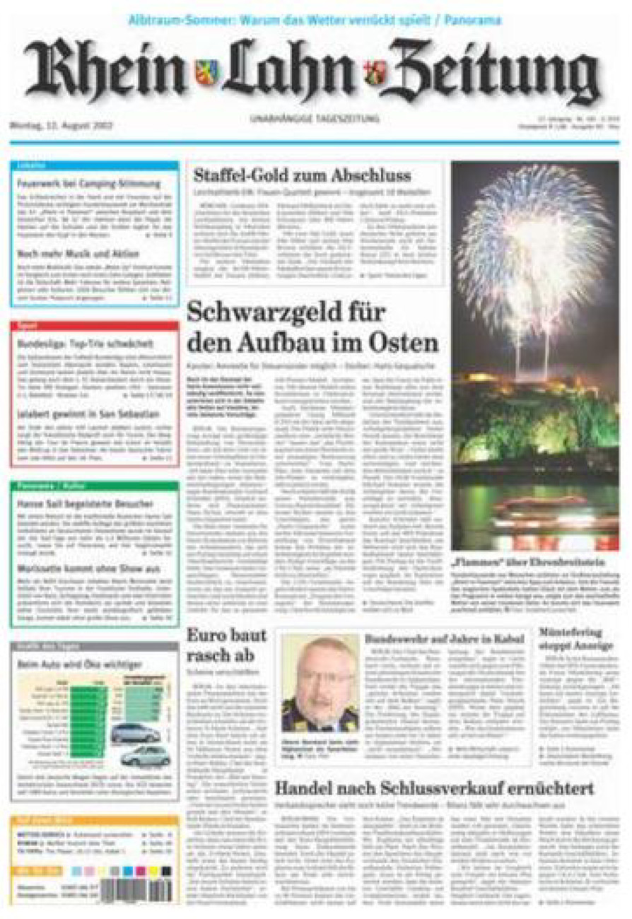 Rhein-Lahn-Zeitung Diez (Archiv) vom Montag, 12.08.2002
