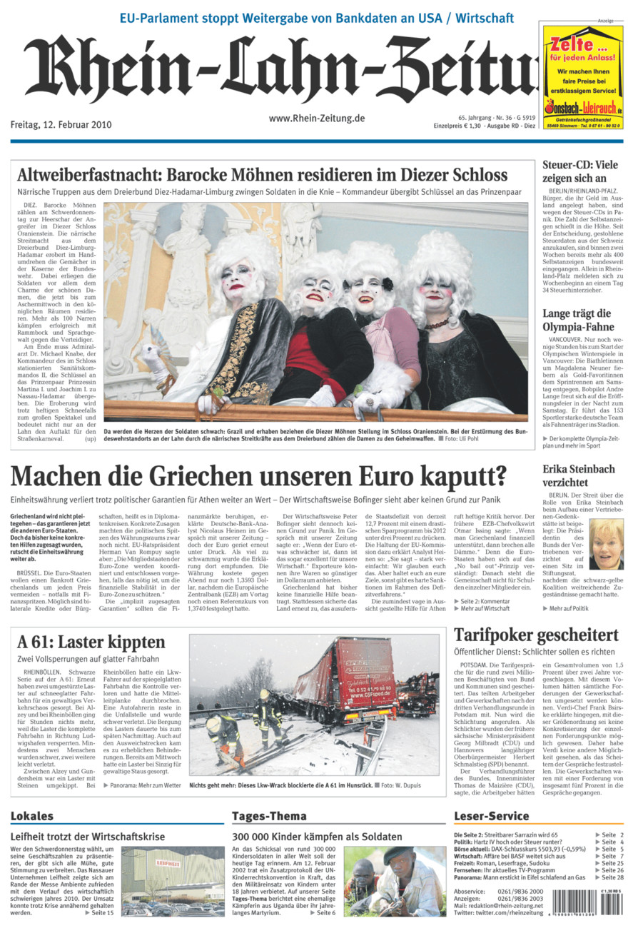 Rhein-Lahn-Zeitung Diez (Archiv) vom Freitag, 12.02.2010