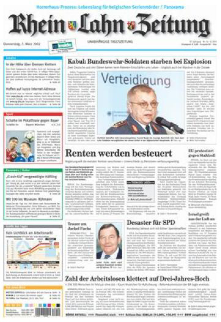 Rhein-Lahn-Zeitung Diez (Archiv) vom Donnerstag, 07.03.2002