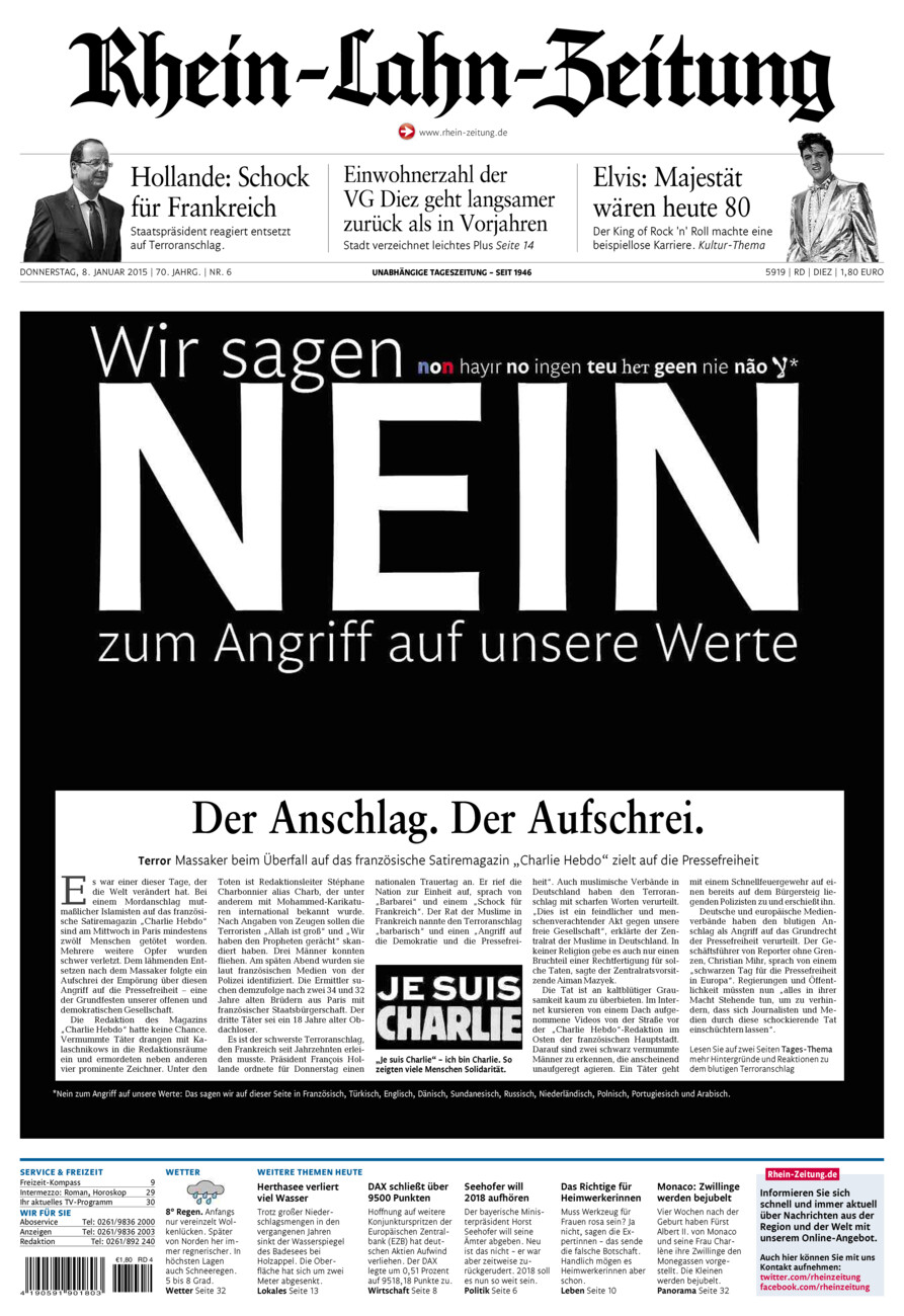 Rhein-Lahn-Zeitung Diez (Archiv) vom Donnerstag, 08.01.2015
