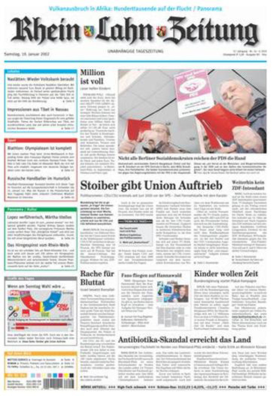Rhein-Lahn-Zeitung Diez (Archiv) vom Samstag, 19.01.2002