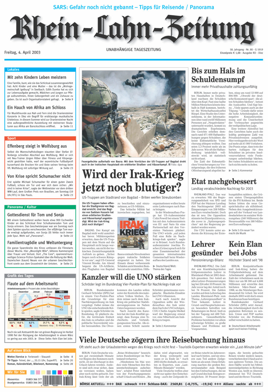 Rhein-Lahn-Zeitung Diez (Archiv) vom Freitag, 04.04.2003