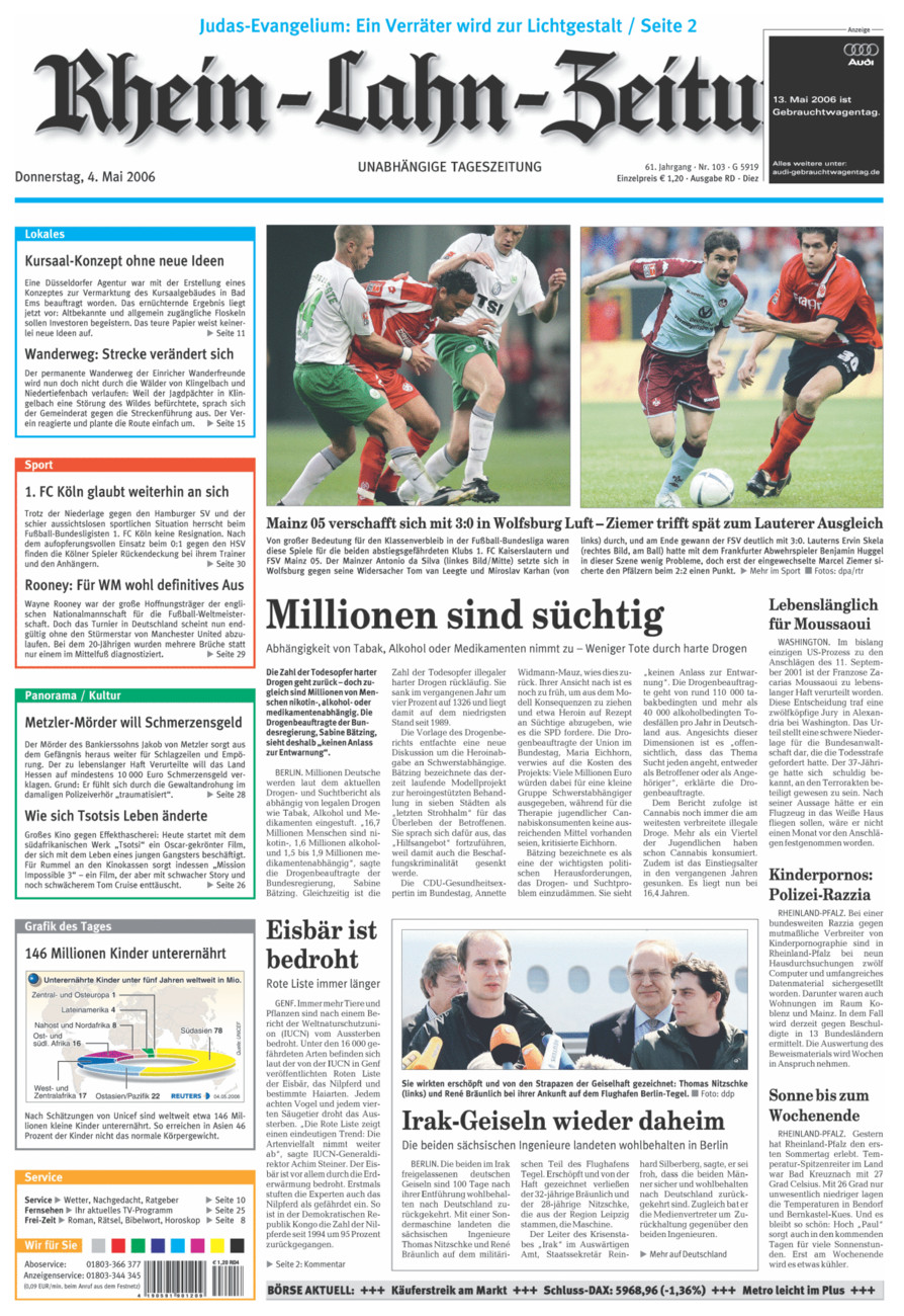 Rhein-Lahn-Zeitung Diez (Archiv) vom Donnerstag, 04.05.2006