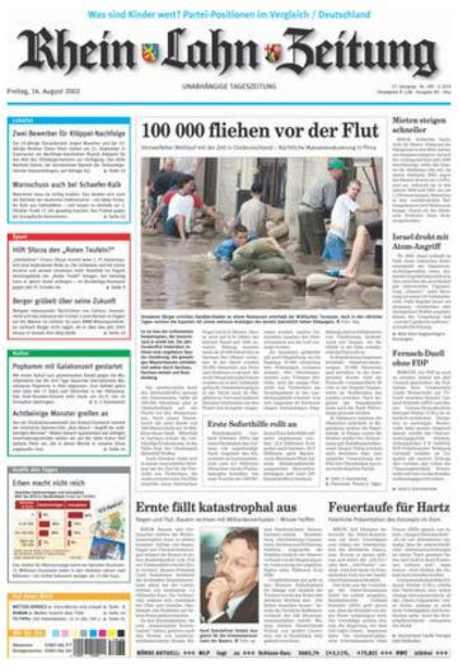 Rhein-Lahn-Zeitung Diez (Archiv) vom Freitag, 16.08.2002