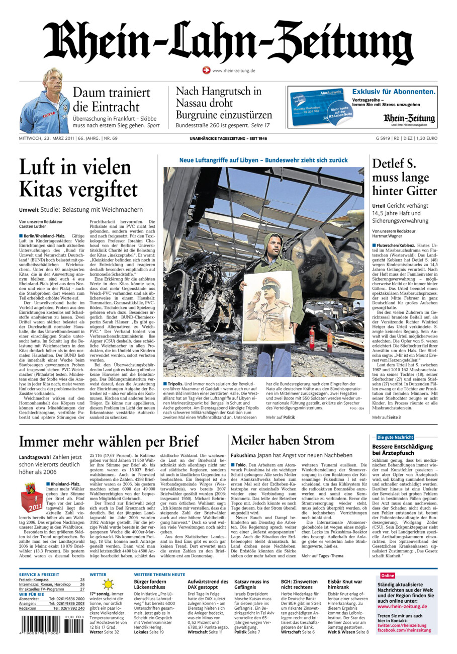 Rhein-Lahn-Zeitung Diez (Archiv) vom Mittwoch, 23.03.2011