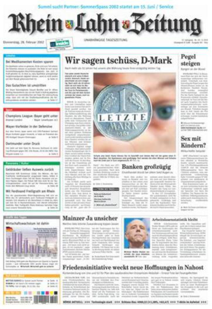 Rhein-Lahn-Zeitung Diez (Archiv) vom Donnerstag, 28.02.2002
