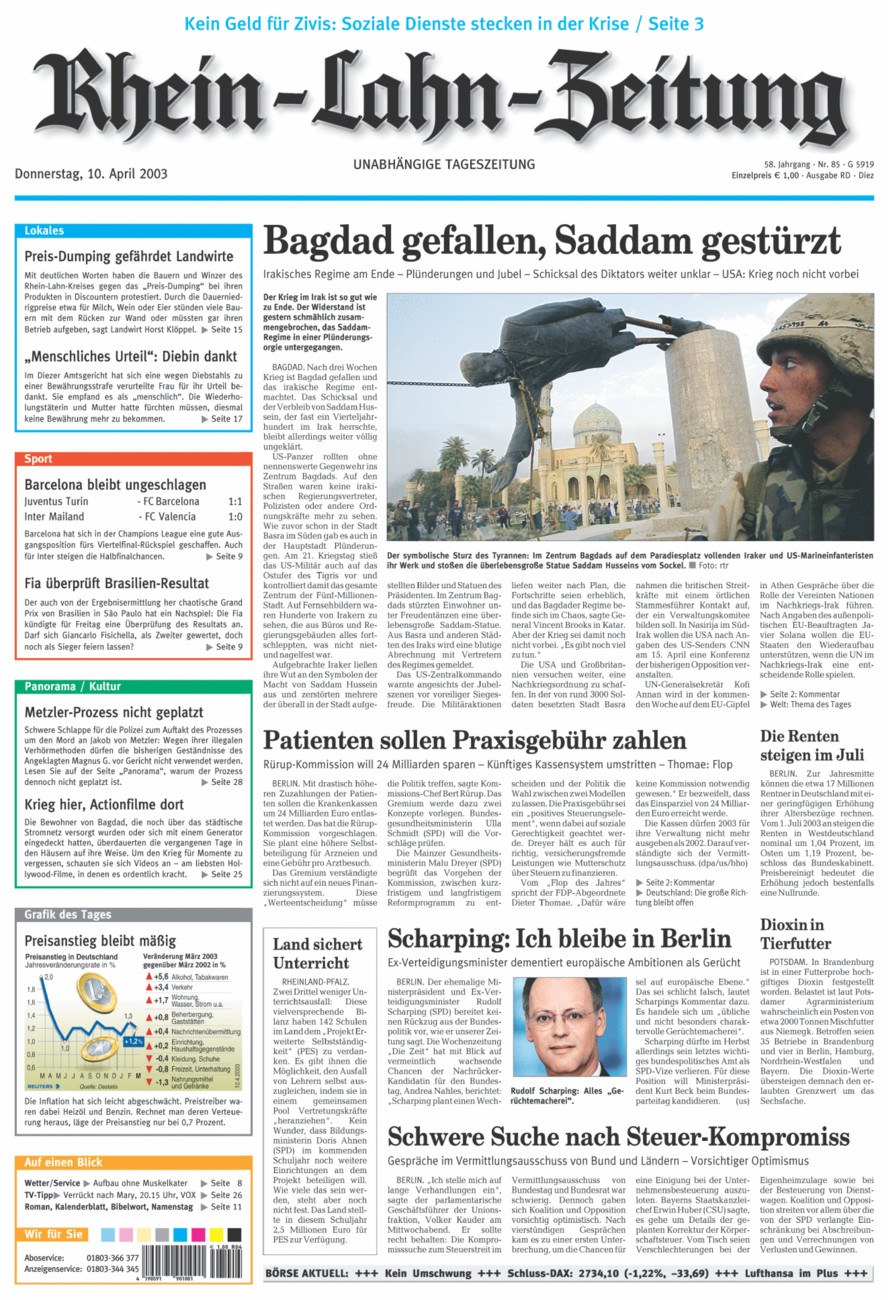 Rhein-Lahn-Zeitung Diez (Archiv) vom Donnerstag, 10.04.2003