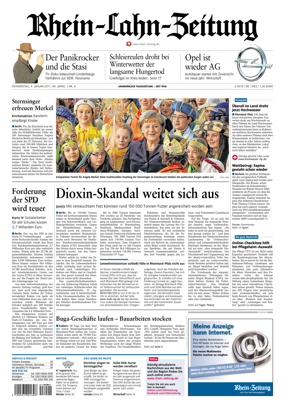 Rhein-Lahn-Zeitung Diez (Archiv) vom Donnerstag, 06.01.2011