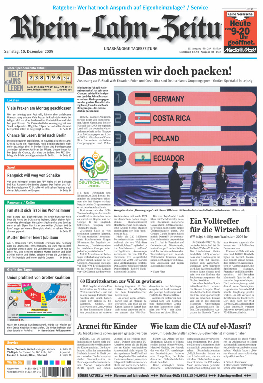 Rhein-Lahn-Zeitung Diez (Archiv) vom Samstag, 10.12.2005