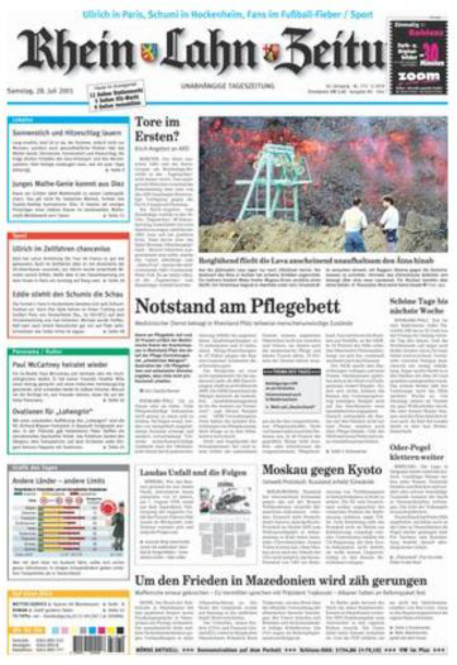 Rhein-Lahn-Zeitung Diez (Archiv) vom Samstag, 28.07.2001