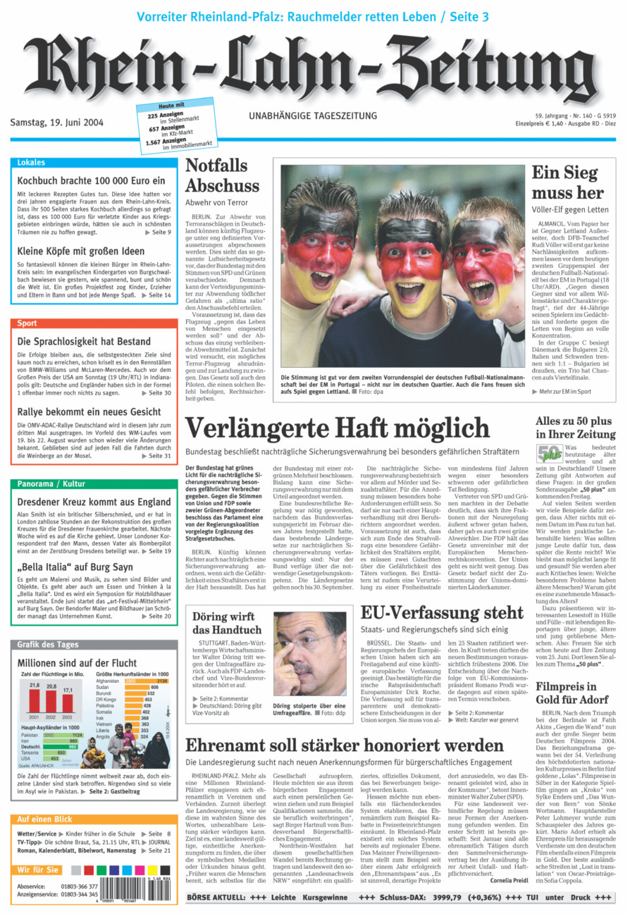 Rhein-Lahn-Zeitung Diez (Archiv) vom Samstag, 19.06.2004