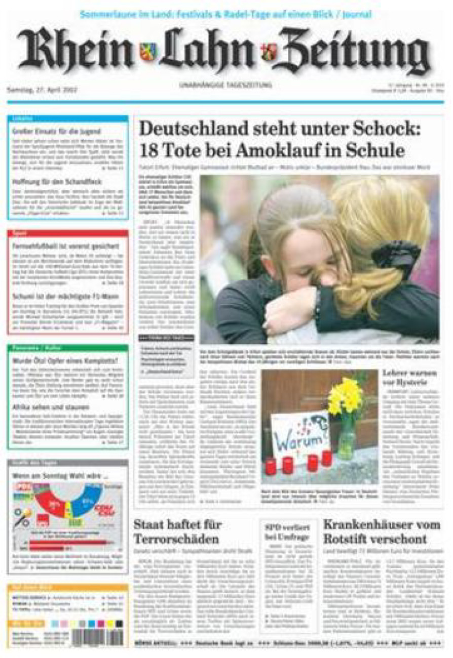 Rhein-Lahn-Zeitung Diez (Archiv) vom Samstag, 27.04.2002