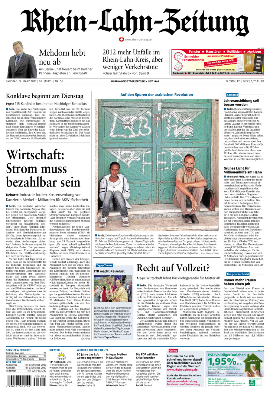 Rhein-Lahn-Zeitung Diez (Archiv) vom Samstag, 09.03.2013
