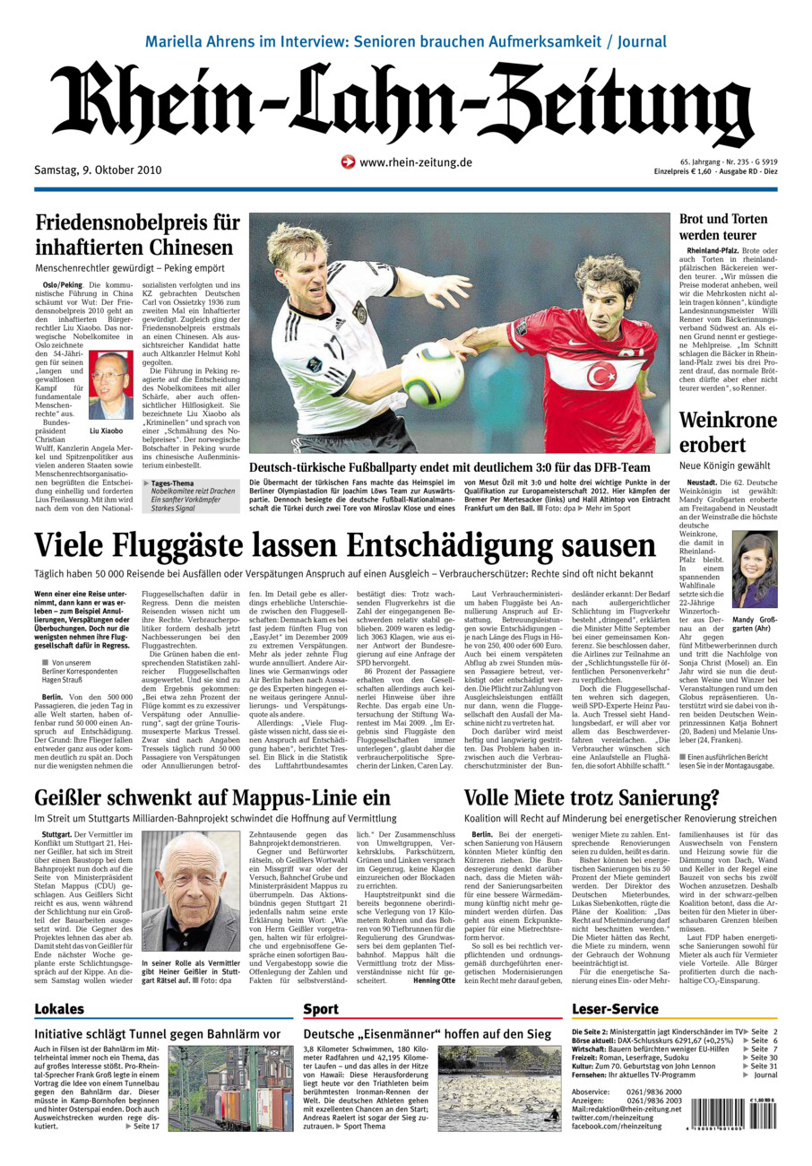 Rhein-Lahn-Zeitung Diez (Archiv) vom Samstag, 09.10.2010